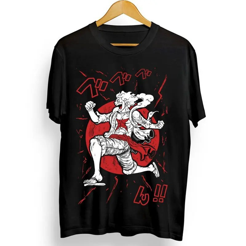 One Piece T-Shirt Roronoa Zoro Luffy Anime Pirate Girl Gift Black shirt All Size