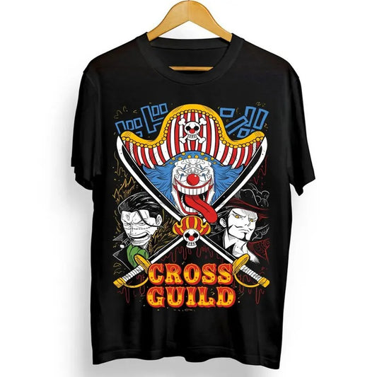 One Piece T-shirt Monkey D Luffy Gear 5 Zoro Yamato Franky Ace Cross Guild Shirt