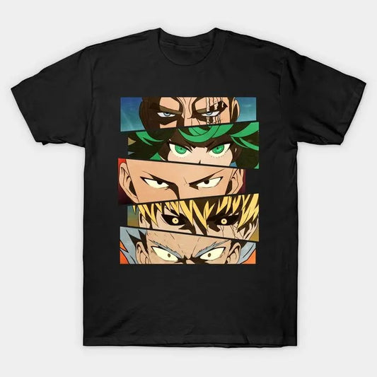 One Punch Man Eyes Character T-shirt , Japanese Anime Tees Unisex Tshirt T-Shirt Tee ALL SIZES