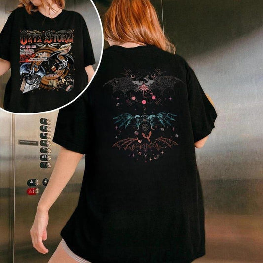 Onyx Storm Brave The Dark Shirt, Violet Sorrengail Dragon Rider, Fourth Wing Series For Fan, Gift For Book Lover Bookish Gift, Bookish Lover