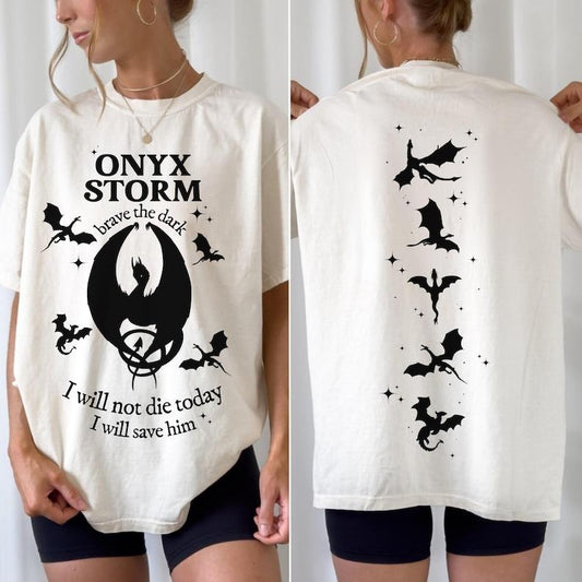 Onyx Storm Shirt, Violet Sorrengail Tshirt, I Will Save Him Xaden Riorson Shirt, Bookish Shirt, Booktok Romantasy Reader Gift Idea, Empyrean