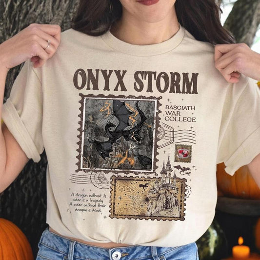 Onyx Storm,Fourth Wing Series T-Shirt, Dragon Rider , Bookish Tee Gift For Book Lover , Violet Sorrengail , Fantasy book