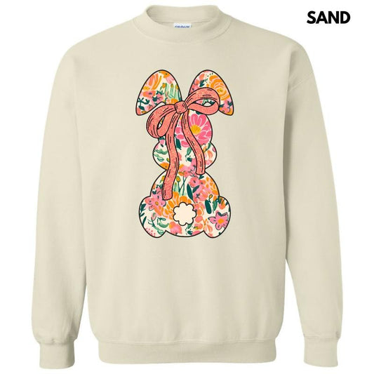Orange Blooms Bunny Sweatshirt 'NLB'