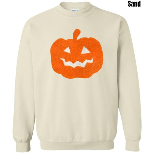 Orange Jack-O-Lantern Fluffy Patch Sweatshirt 'NLB'
