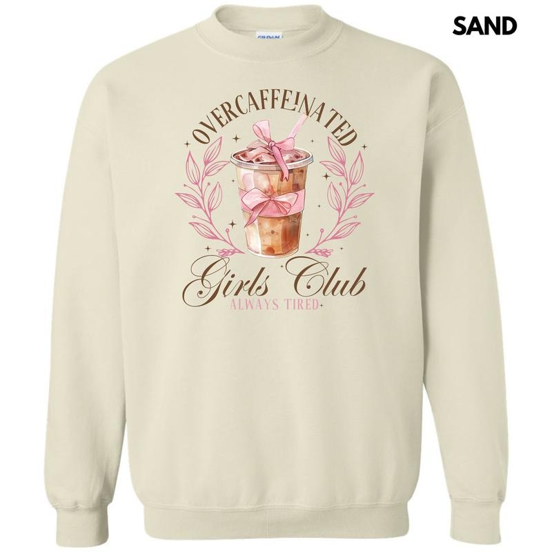 Overcaffeinated Girls Club Sweatshirt 'NLB'