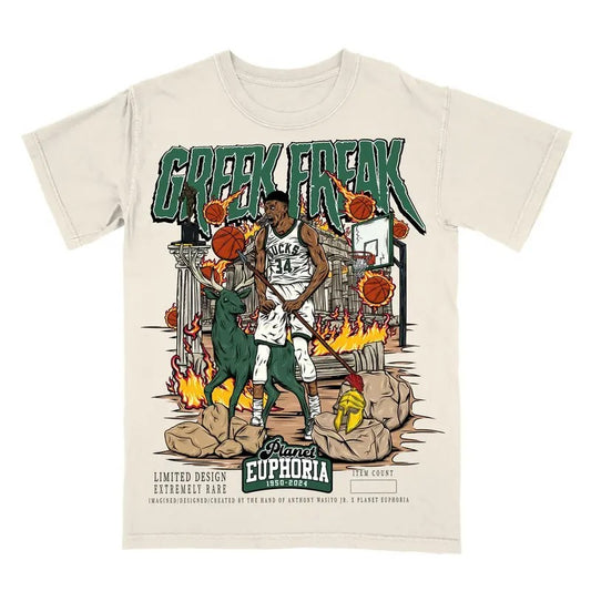 PE Giannis Antetokounmpo "Greek Freak" Planet Euphoria Shirt, Vintage 90s Unisex Tee Various Sizes and Colors, shirt trend 2025