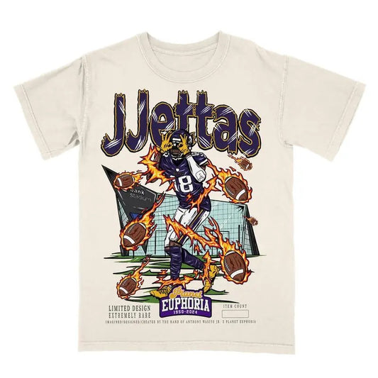 PE Justin Jefferson Planet Euphoria Shirt, Vintage Style 90s Retro Tee