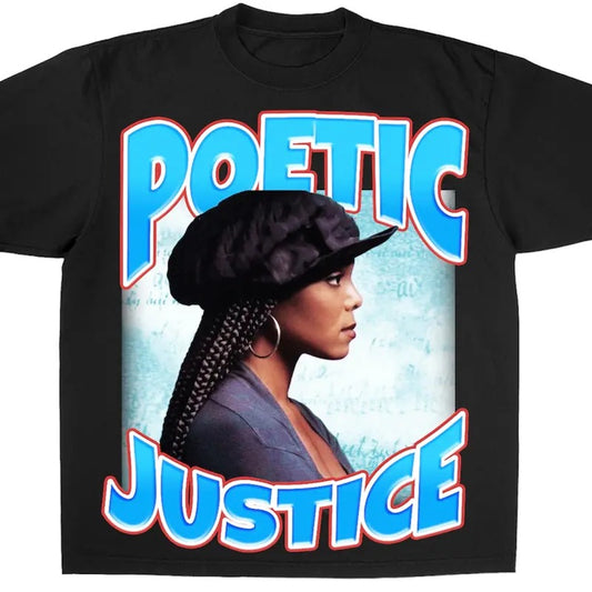 "POETIC JUSTICE 1993" TEE - VINTAGE BOOTLEG Casual Menswear