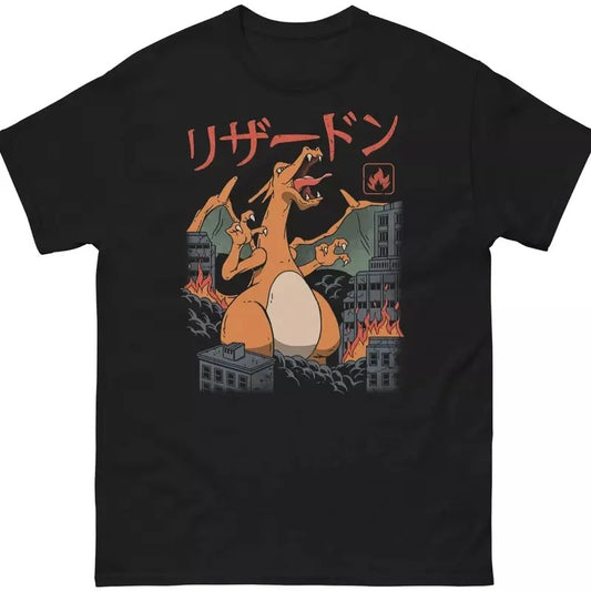 POKEMON Charzard Shirt, VINTAGE ANIME DESIGN RARE POKEMON Men's classic tee, Mens Graphic Tee, Pokemon shirt, vintage graphic tees Top Menswear Underwear Tshirt
