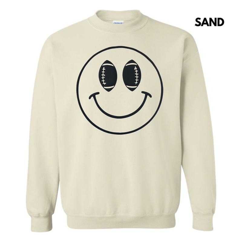 PUFF Football Happy Face Sweatshirt