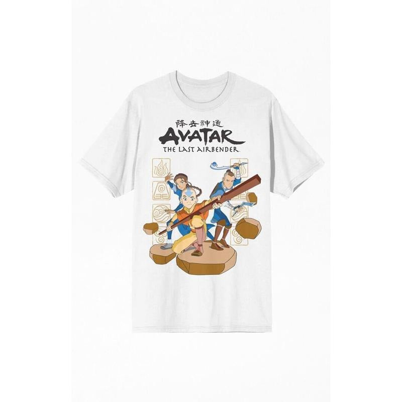 PacSun Men's Avatar The Last Airbender Anime T-Shirt - Multicolor