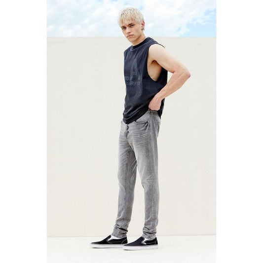 PacSun Men's Comfort Stretch Gray Stacked Skinny Jeans