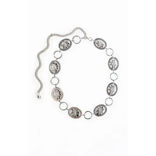 PacSun Women's Rhinestone Vintage Chain Belt