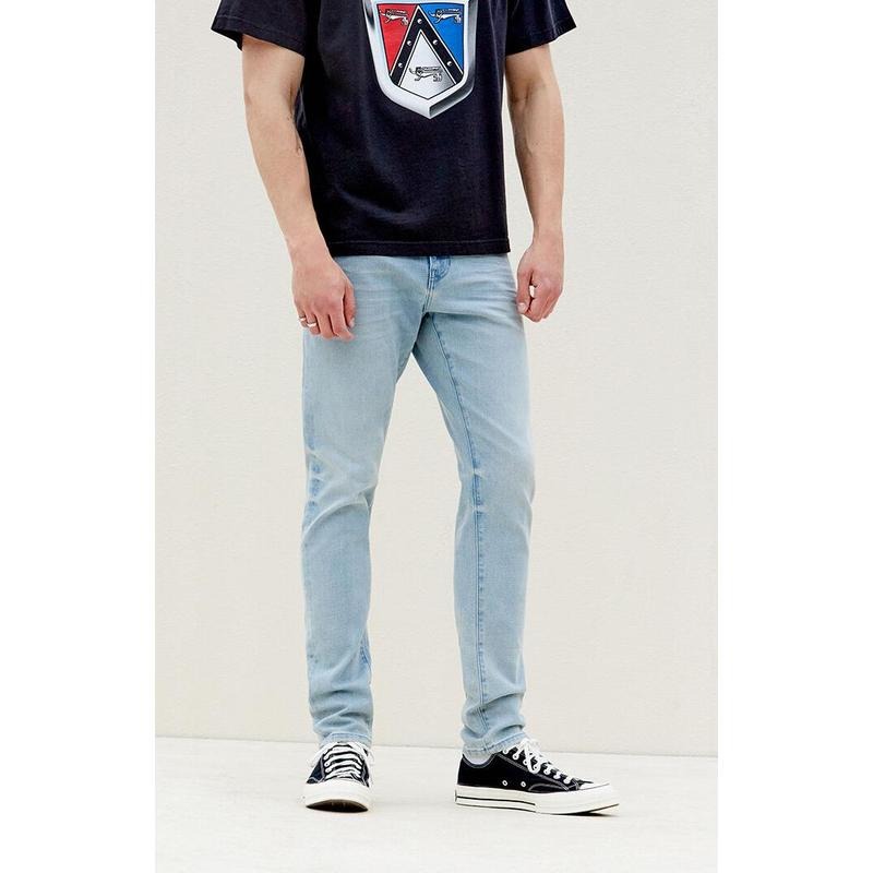 Pacsun Men's Eco Comfort Stretch Light Indigo Slim Jeans