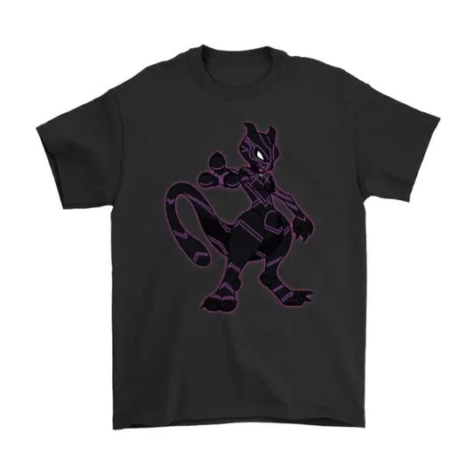 PantherTwo Vintage Tee, Mewtwo T-Shirt, Pokemon Tee, Anime Shirt, Animation Graphic Tees, Gym Shirt, Unisex T-Shirt, Gift For Men Women