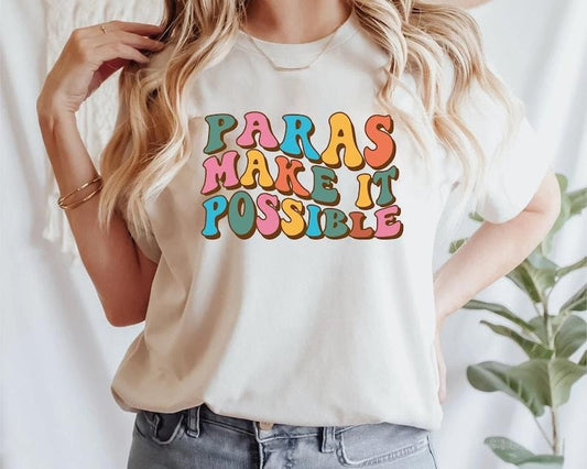 Paraprofessional Shirt, SPED Teacher Assistant Gift, Teacher Aide Shirt, Retro Shirt for Teacher Assistant, Paraeducator Outfit, Para Shirt