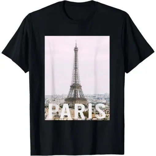 Paris - Eiffel Tower - Aesthetic Design - Classic T-Shirt Made in USA