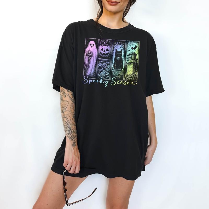 Pastel Spooky Season - T-Shirt, Unisex T-Shirt, Funny Tee, Comfortable Shirt