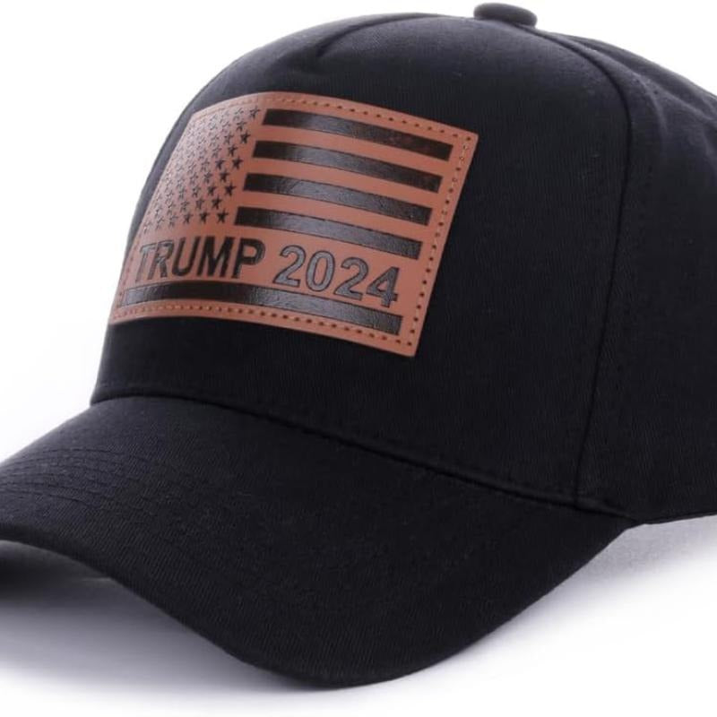 Patriotic American Flag Hat for Men Women USA Hat Flag Leather Patch Vintage Adjustable Baseball Cap