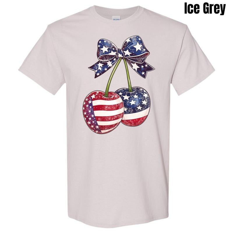 Patriotic Cherries Gildan Short Sleeve T-Shirt 'NLB'