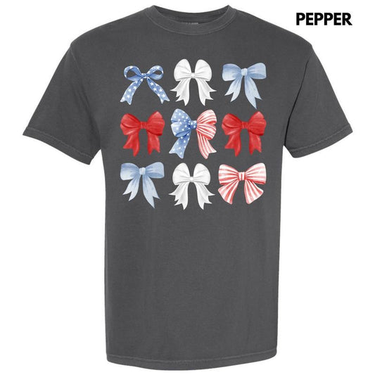 Patriotic Ribbon Collage Comfort Colors T-Shirt 'NLB'