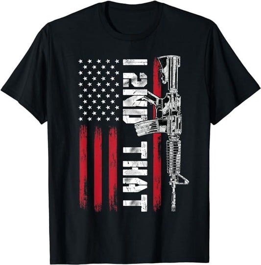 Patriotic Shirts For Men, I 2nd That Second Amendment Pro Gun American Flag Patriotic T-Shirt Menswear Top Casual Cotton Basic Fashion
