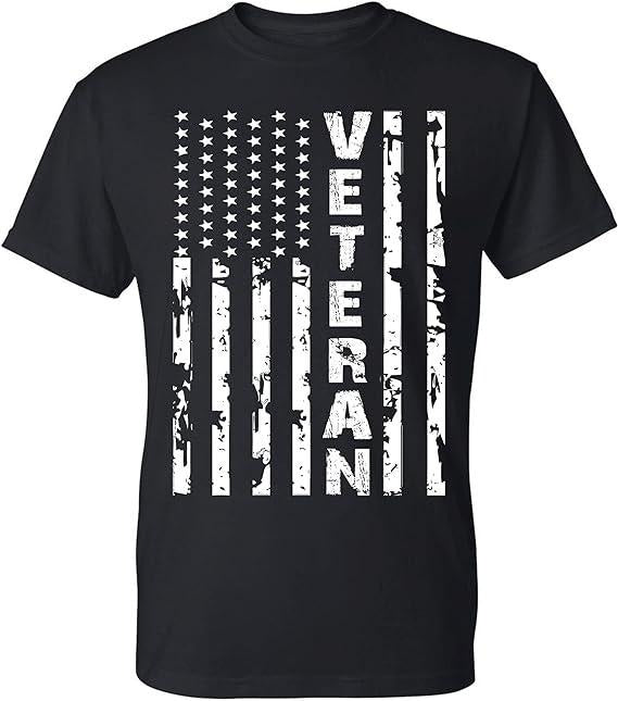 Patriotic Shirts For Men, Veteran Patriotic U.S Army American Flag Men's T-Shirt Menswear Casual Cotton Top Basic