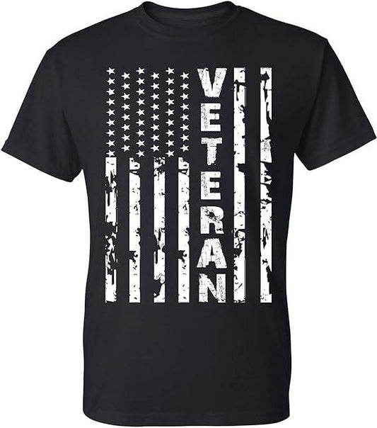 Patriotic Shirts For Men, Veteran Patriotic U.S Army American Flag Men's T-Shirt Menswear Casual Cotton Top Basic