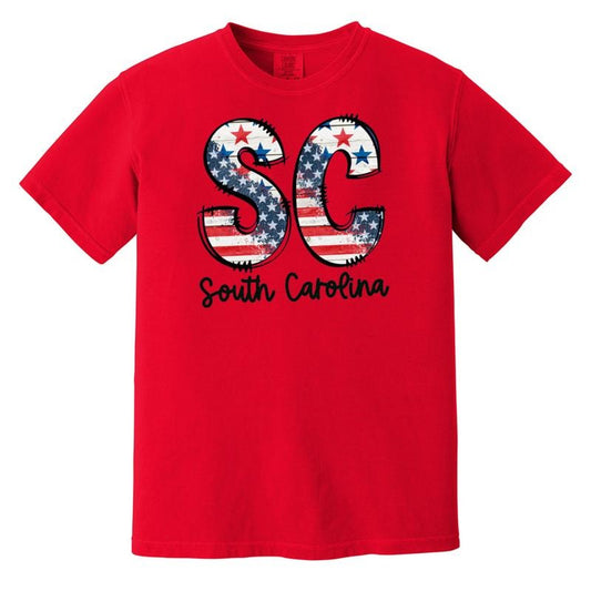 Patriotic States Comfort Colors Red T-Shirt