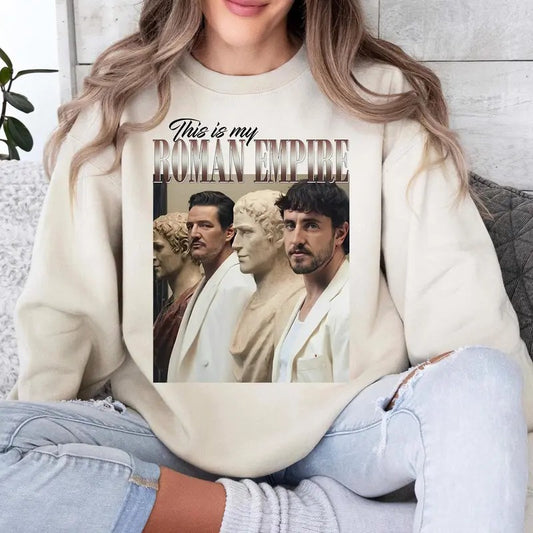 Paul Mescall Pedro Pascall Tshirt Sweatshirt, Gladiatoor 2 Shirt, Roman Empire Shirt, Y2k 90s Retro Movies, Fans Gift, Unisex Sweater Pullover Tee