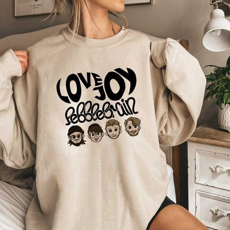 Pebble Brain Lovejoy Crewneck, Vintage Music Fans Merch