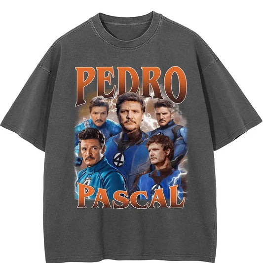 Pedro Pascal Fantastic 4 Comfort Colors Unisex T-shirt For Men- For Women, Y2K 90s Retro Movie Bootleg Tshirt, Fit Soft Cotton Prints Top Womenswear