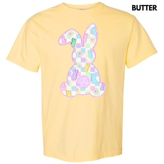 Peeps Checkered Bunny Comfort Colors T-Shirt