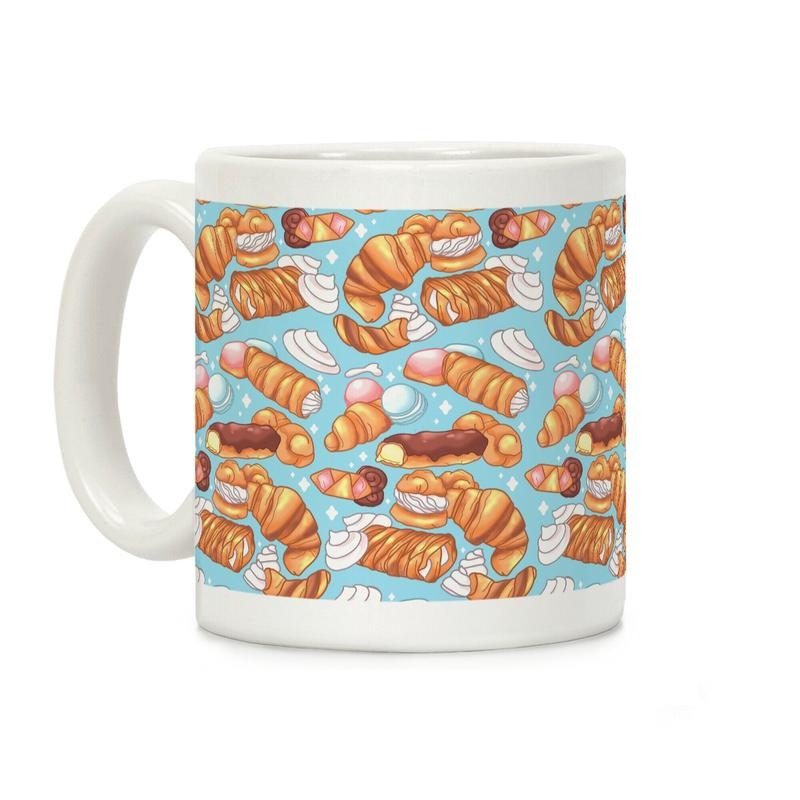 Penis Pastries Pattern Coffee Mug, Graphic Tees, Funny Coffee Mug Gift