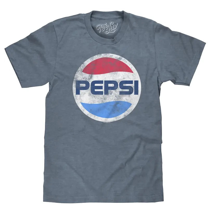 Pepsi Logo Big & Tall T-Shirt - Indigo Heather