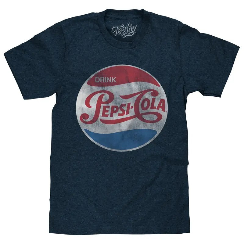 Pepsi Retro Logo T-Shirt - Navy