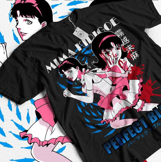 Perfect Blue T-Shirt S-4XL Gift Horror Anime Perfect Blue Mima Kirigoe Shirt Tshirt S-4XL