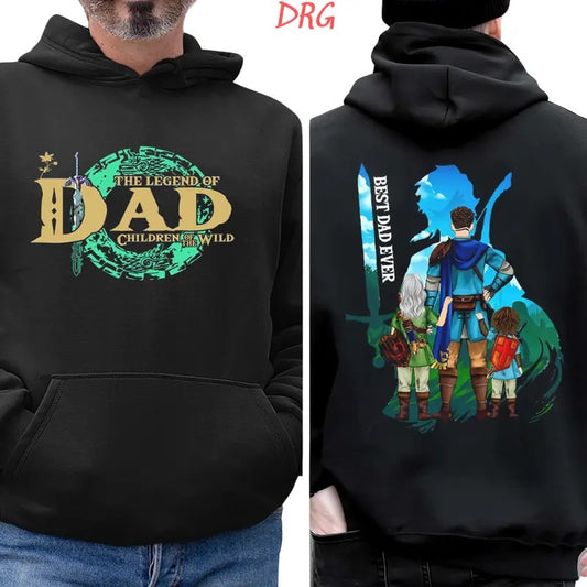 Personalized The Legend of Dad Children Of The Wild Shirt, Zelda Dad Shirt, Dad Shirt DRG, Best Dad Ever Shirt DRG, Father's Day 2024 Gift DRG. Classic Collar
