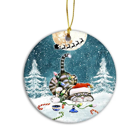 Pet Ornament Cat Ornament, Kitty Christmas, Purrfect Christmas Cat Ornament, Feline Festivities Holiday Ornament, Cat Lovers, Cute Cat