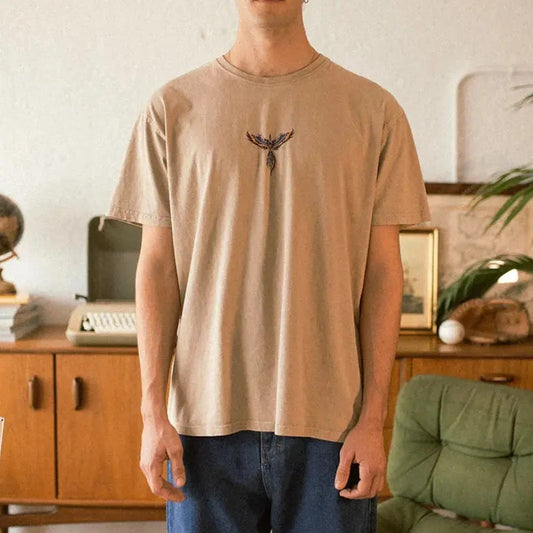 Phoenix Graphic Printed Mens Retro T-shirt , T-Shirt For Unisex , Gift For Men , Gift For Women Menswear Top