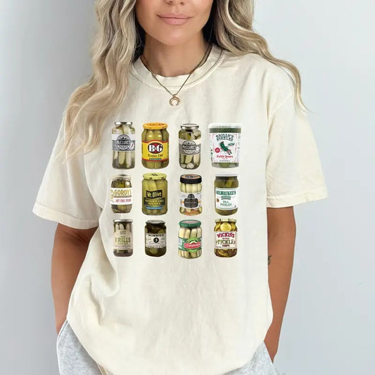 Pickle T-shirt, Comfort Colors T-shirt, Vintage Canned Pickles Tee, Pickle Jar Shirt, Vintage Comfort Colors Shirt, Women Christmas Gift