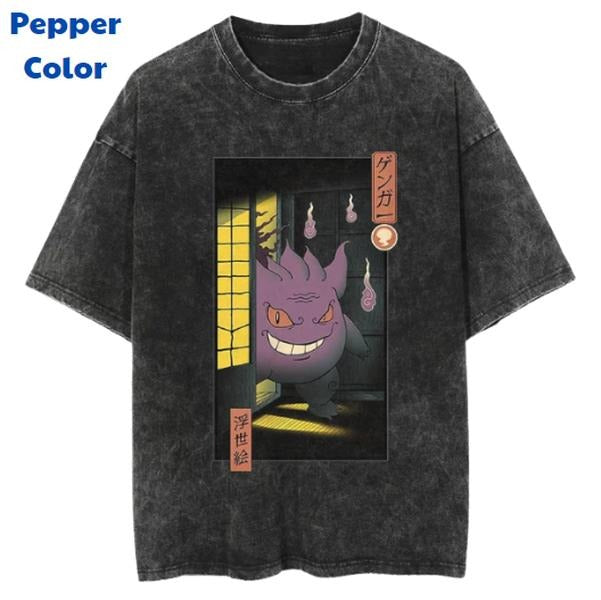 Picture Gengar Vintage Tee, Gengar T-Shirt, Pokemon Graphic Tees, Pokemon Shirt, Unisex Anime Shirt, Menswear Womenswear Streetwear