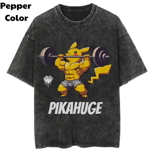 Pikahuge Gym Vintage T-Shirt, Pokemon Shirt, Gym Shirt, Unisex T-Shirt, Gift For Men Women