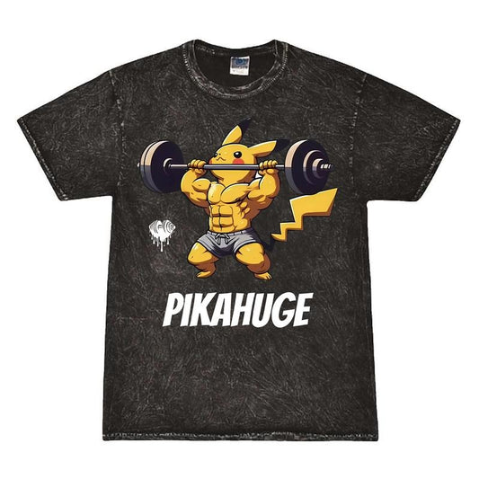 Pikahuge Vintage Graphic Tees, Pikachu T-Shirt, Pokemon Anime Shirt, Unisex Gym T-Shirt, Gift For Men Women, Menswear Womenswear Cotton