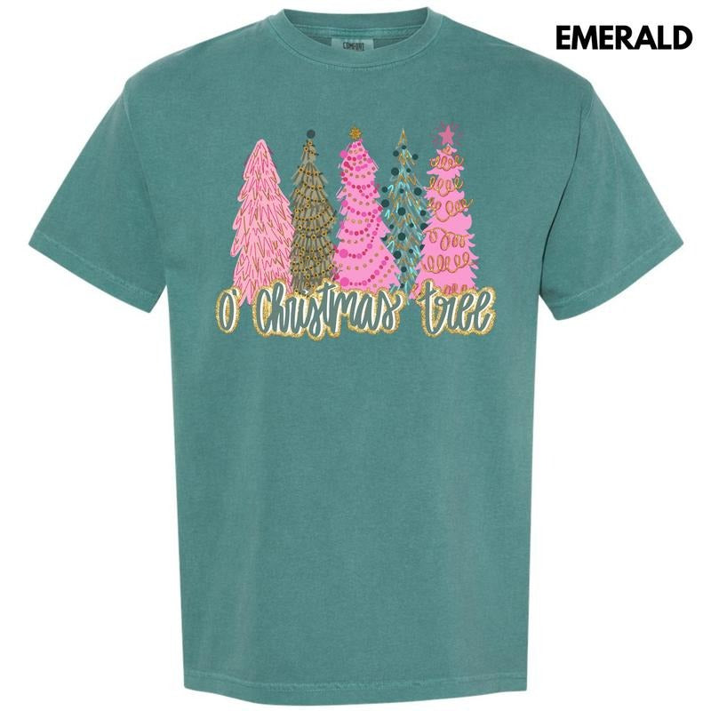 Pink O'Christmas Tree Comfort Colors T-Shirt 'NLB'