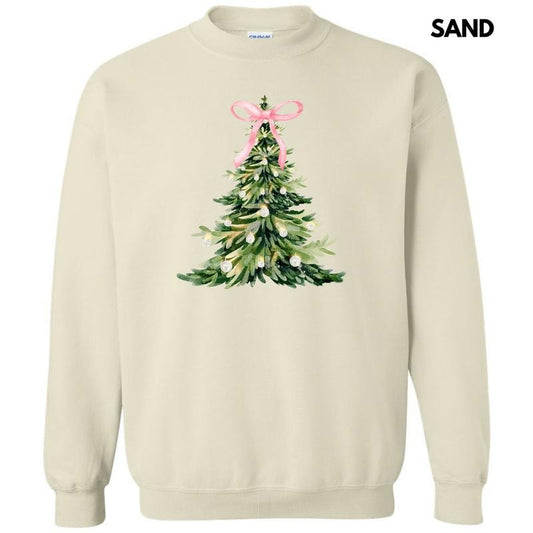 Pink Posh Christmas Tree Sweatshirt 'NLB'