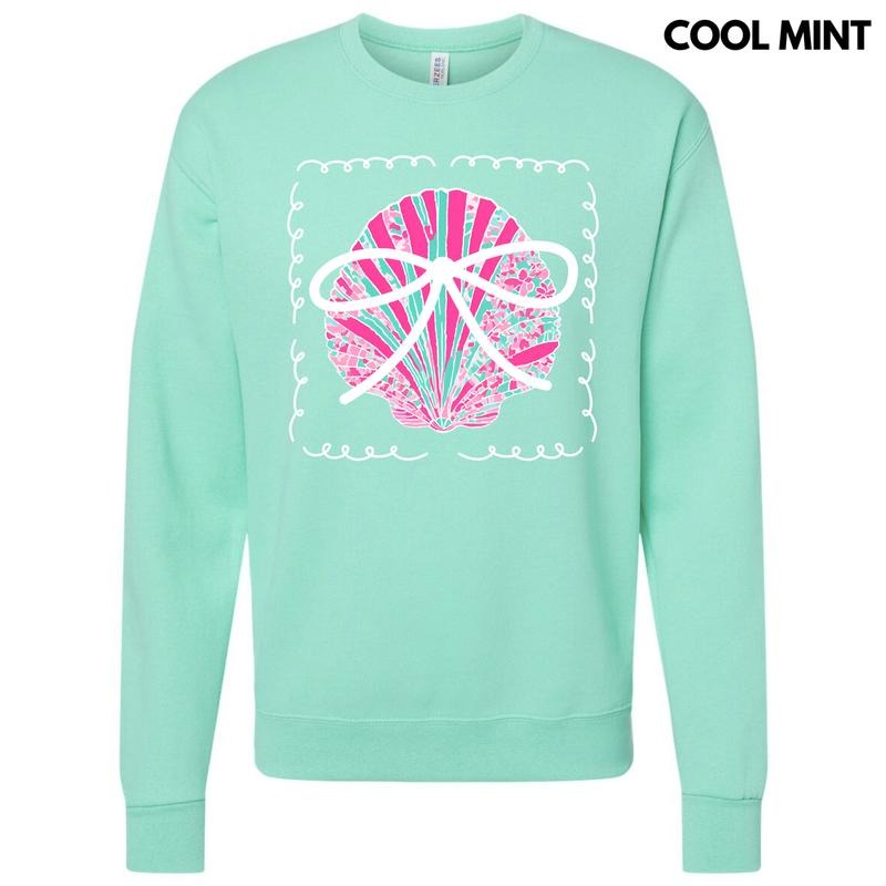 Pink Seashell Coquette Sweatshirt 'NLB'