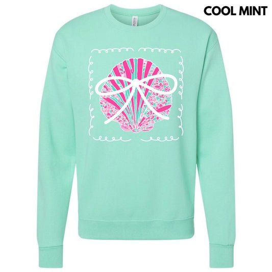 Pink Seashell Coquette Sweatshirt 'NLB'