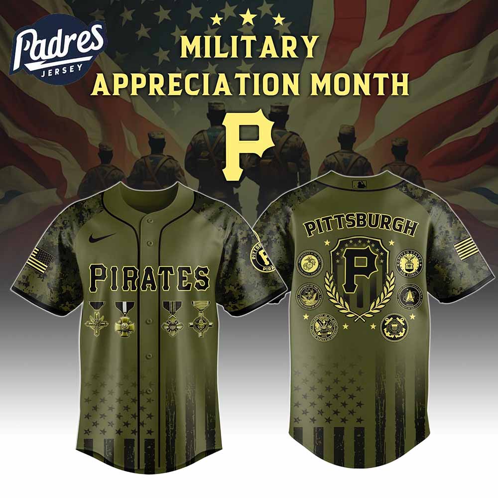 Pittsburgh Pirates MLB x Military Appreciation Month Baseball Jersey - Padres Jersey Oasis: Elevate Your Baseball Style Game