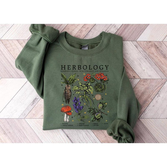 Plant Lover Sweatshirt, Flowers Shirt, Plant Lover Shirt, Cottage Core Shirt, Botanical Shirt, Dark Academia Shirt
